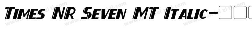 Times NR Seven MT Italic字体转换